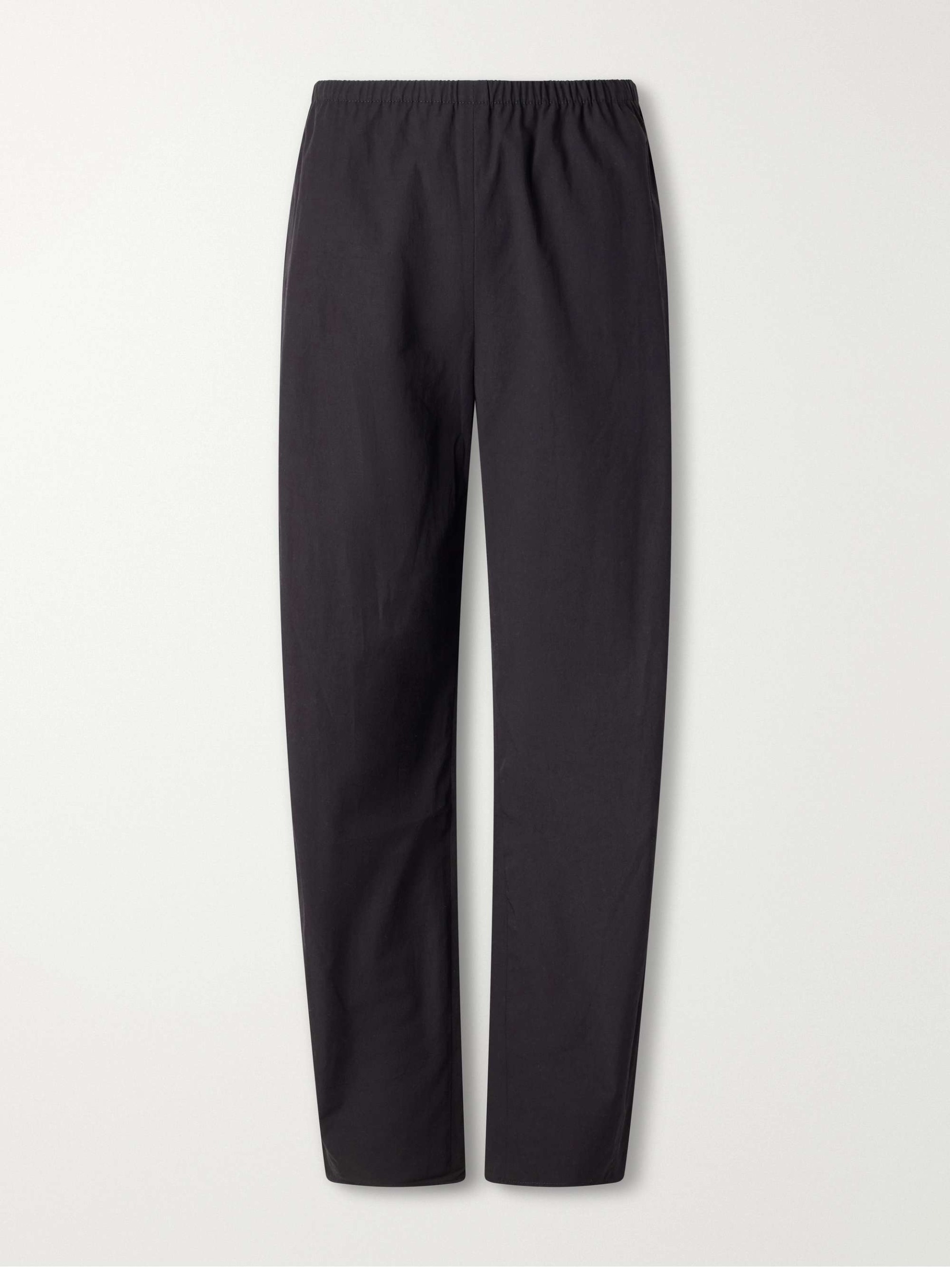 Colby Cotton-Poplin Wide-Leg Pants