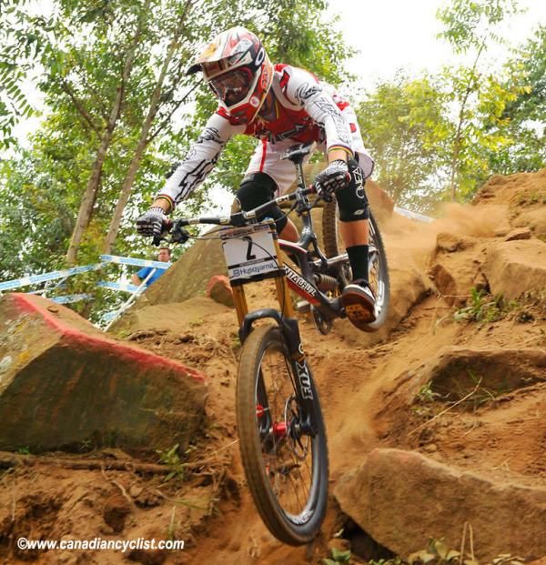 Greg Minnaar (RSA) Santa Cruz Syndicate, set the best time