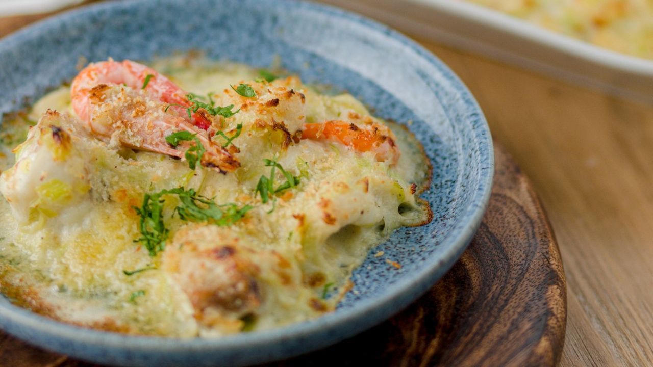 Fish gratin 