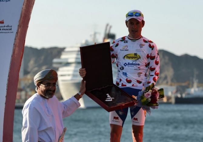 Preben Van Hecke (Topsport Vlaanderen) took home the most aggressive rider's prize from Tour of Oman