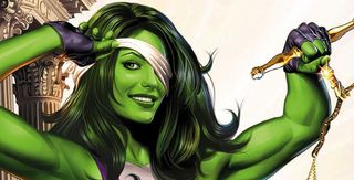 She-Hulk dressed as Justice
