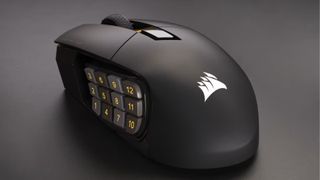 The Corsair Scimite Elite Wireless SE gaming mouse