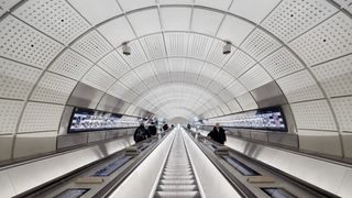 Escalators on the Elizabeth Line