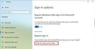 Windows 10 Require Password Wakeup