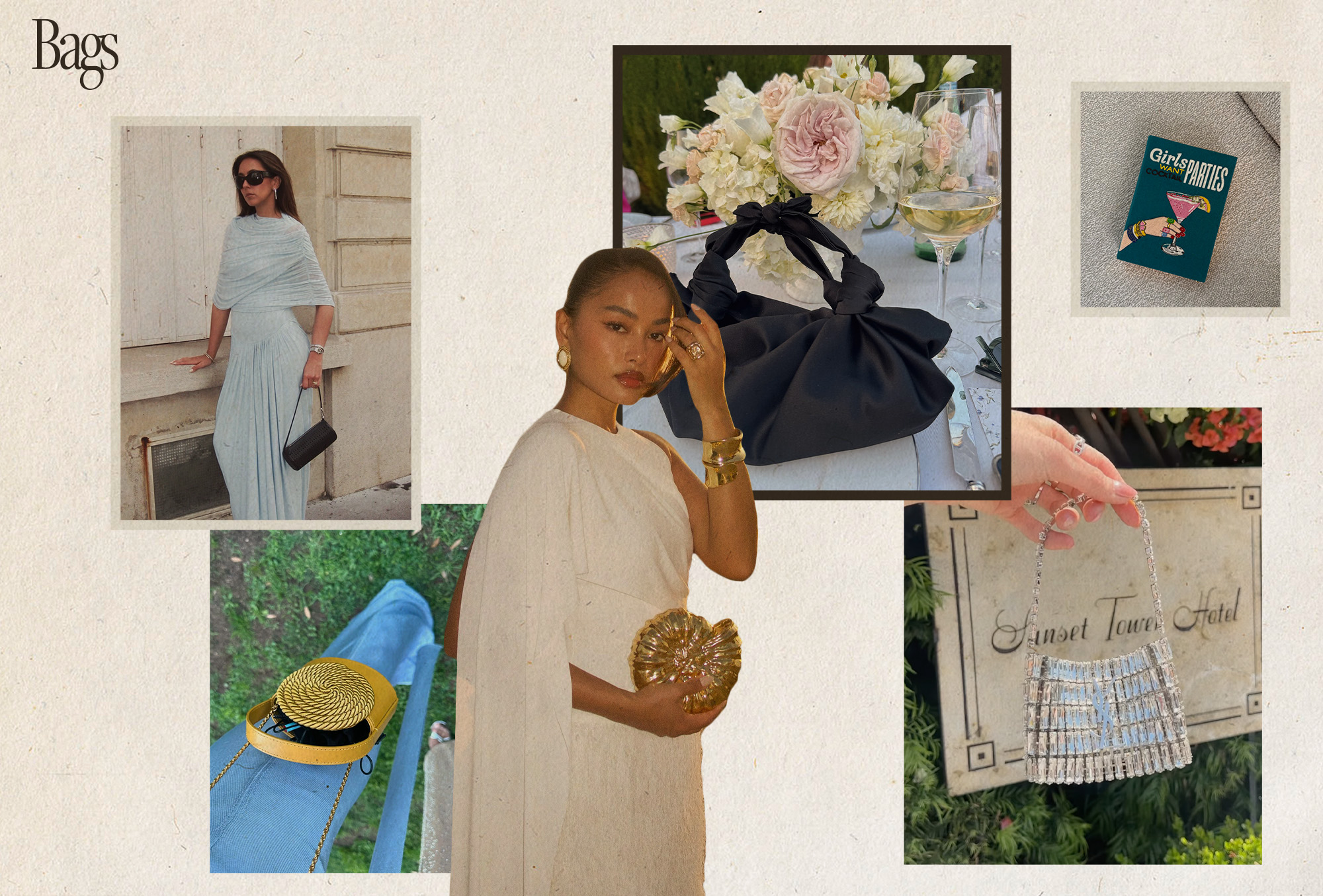 wedding guest style collage