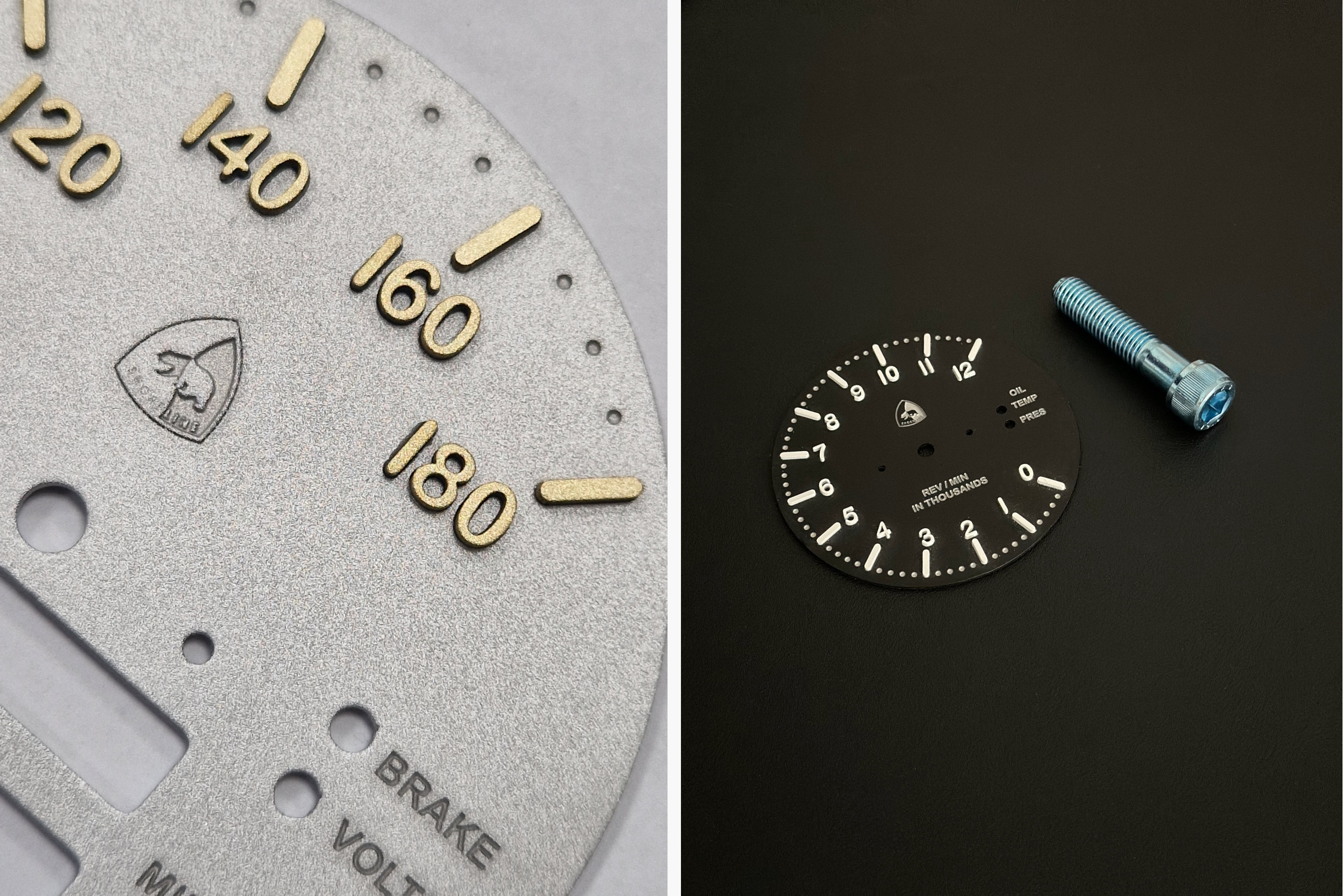 Details of the unique instrumentation in the LM Coupe