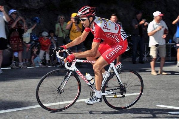David Moncoutie (Cofidis-Le Cr&eacute;dit par T&eacute;l&eacute;phone) on his way to 14th on the stage.