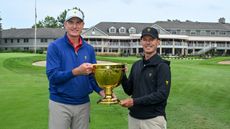 Jim Furyk and Mike Weir with the Presidents Cup