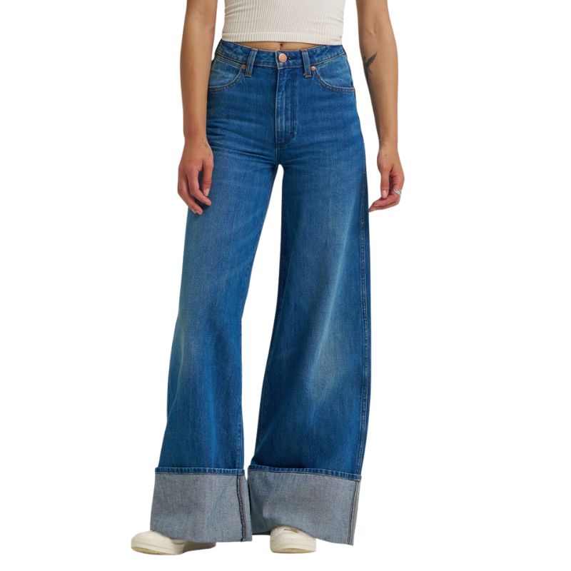 Image of wide leg jeans