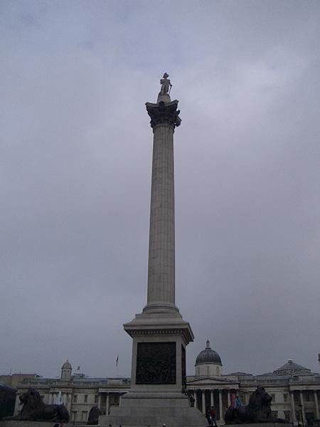 Nelson's Column erected to commemorate his victory over the French and Spanish Navies at Trafalgar