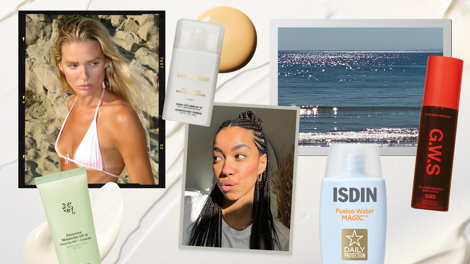 Sunscreen collage