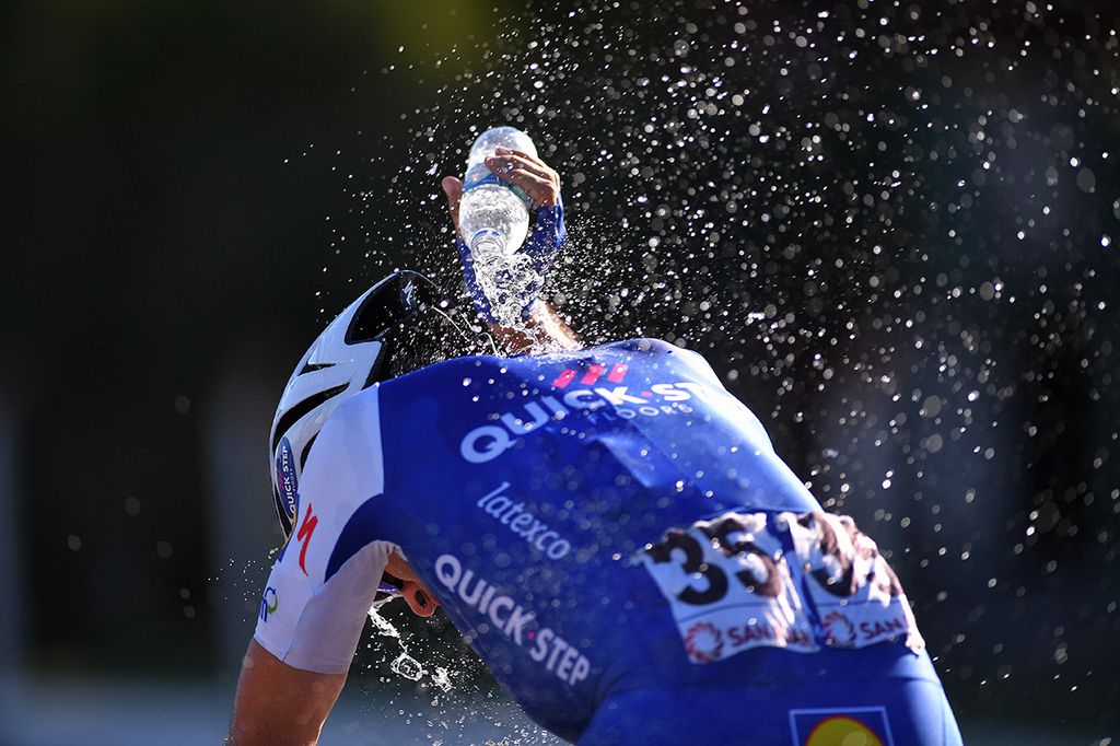 It was such a hot day that the stage was shortened to ensure the health and safety of the riders