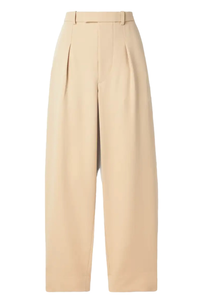 WARDROBE.NYC + Hailey Bieber pleated wool wide-leg pants