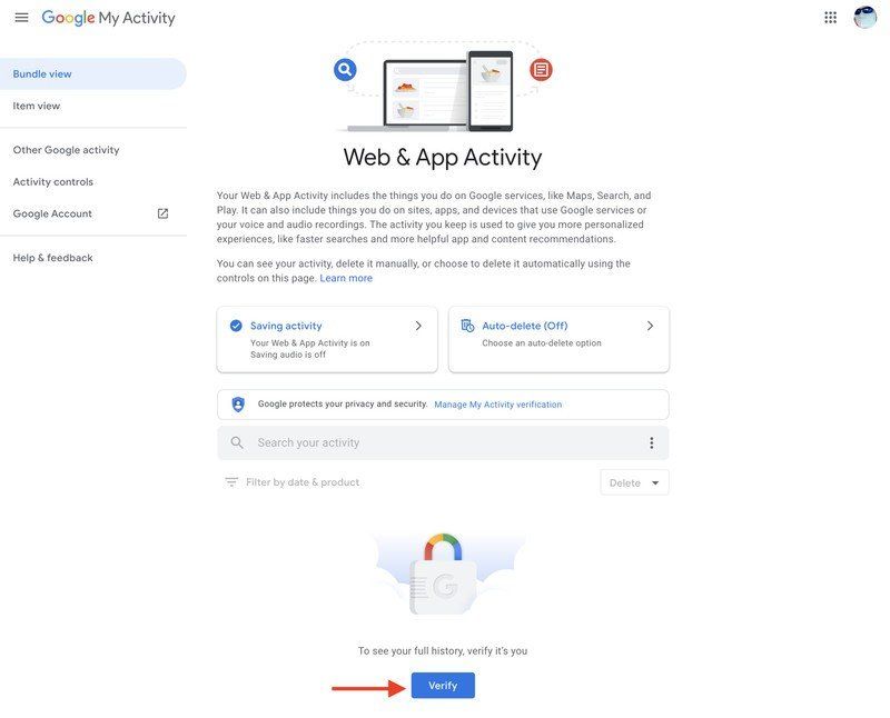 How to protect your Google activity history with a password | Android ...