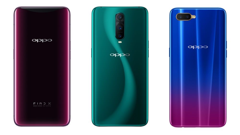 Oppo Find X, RX17 Pro and RX17 Neo