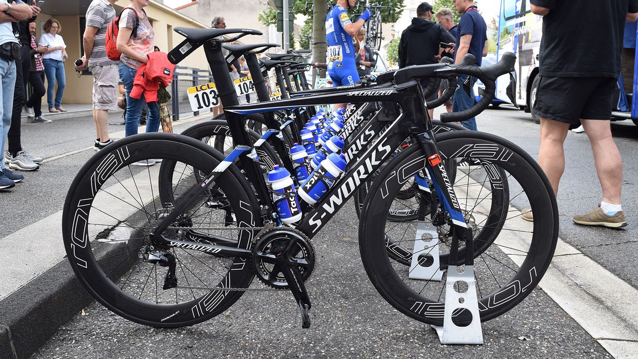Young Dutch sprinter Fabio Jakobsen raced stage 1 of the Dauphine on the new bike
