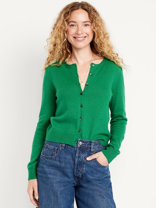 Sosoft Cropped Cardigan Sweater