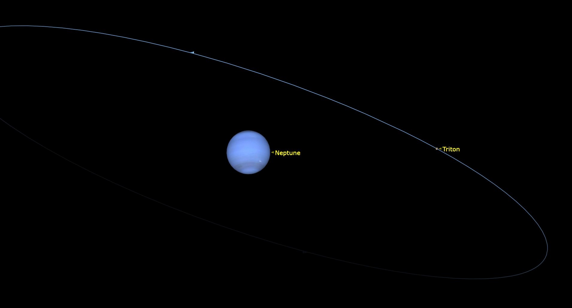 Graphic illustration of the planet Neptune.