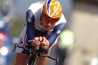 Tejay van Garderen at the 2009 U23 world championship time trial in Mendrisio, Switzerland.