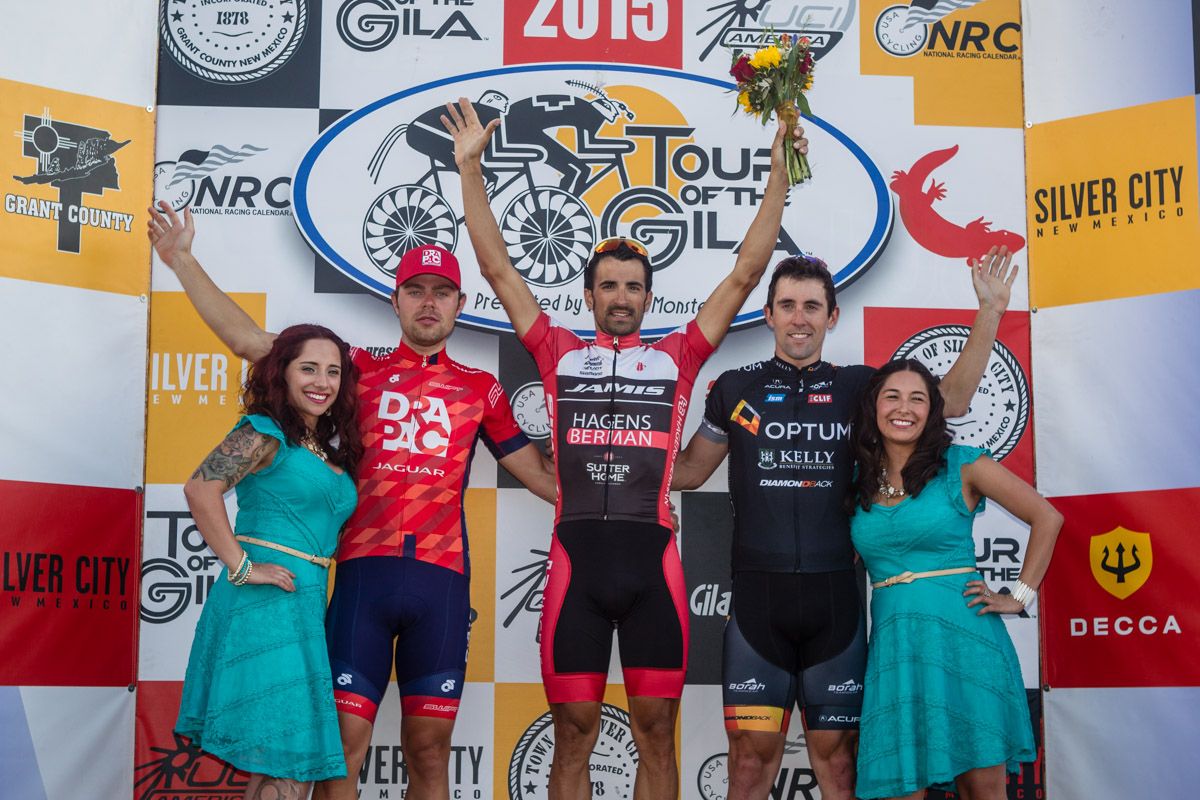 The top three in the mens race.