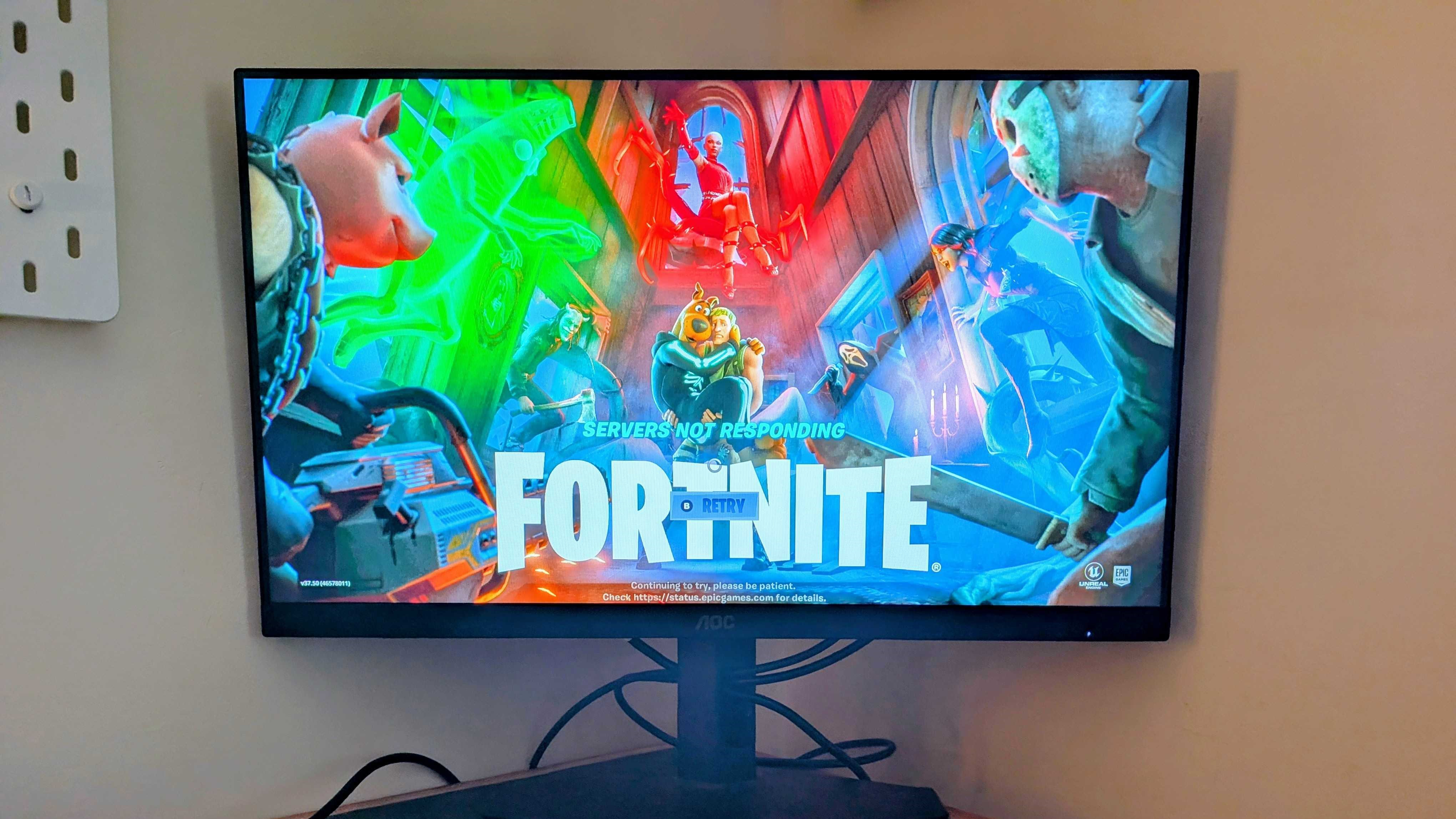 Fortnite error screen