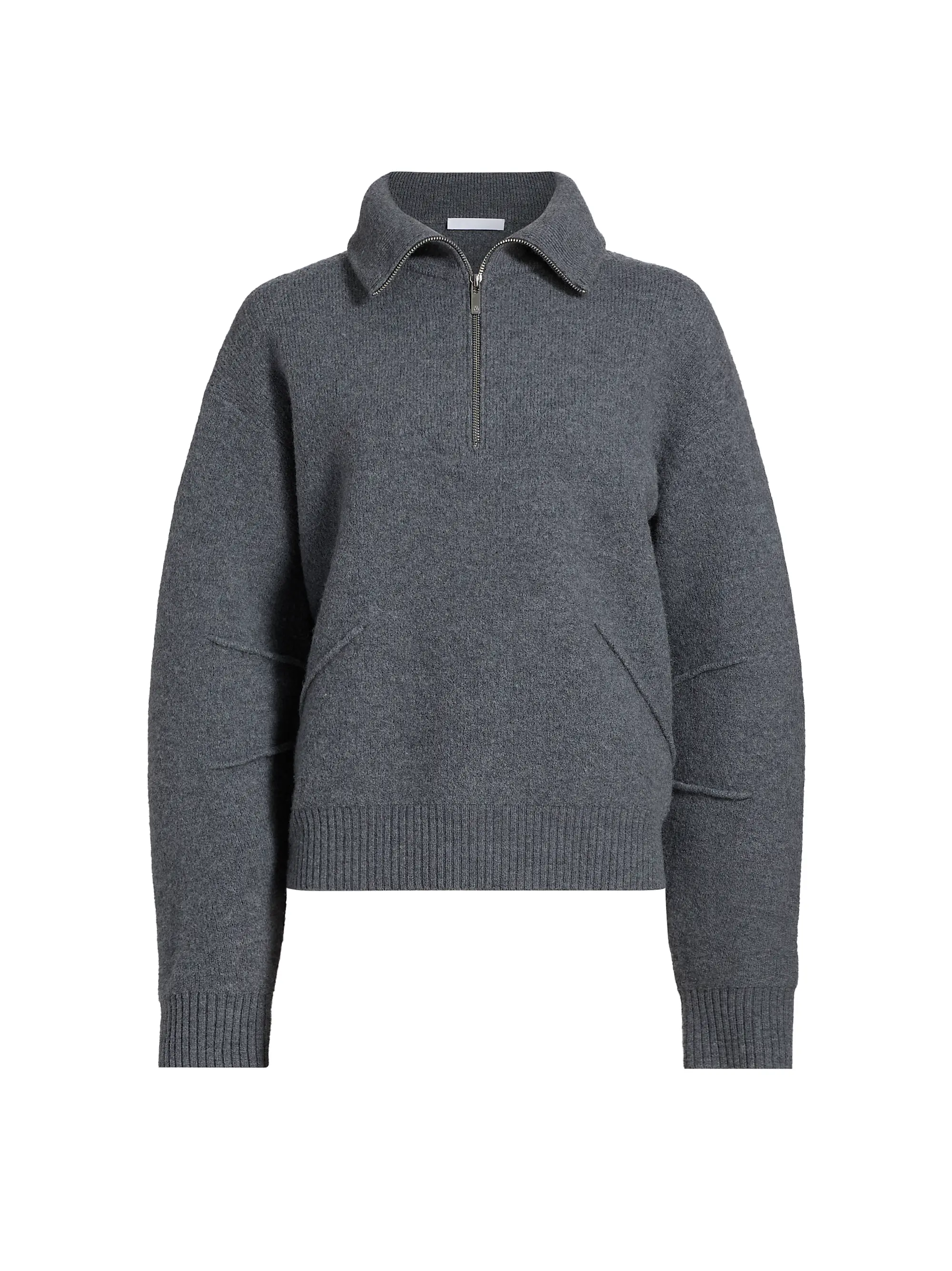 Boiled Wool Zip Sweater