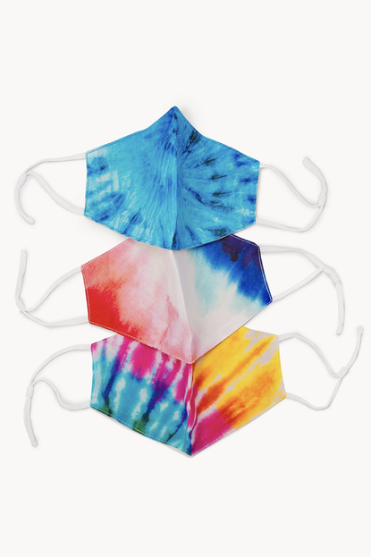 Fossil Pack of 3 Tie-Dye Unisex Face Masks