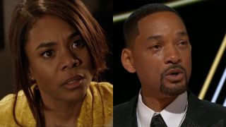 Regina Hall in Shaft, Will Smith at the Oscars