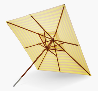 square striped outdoor patio umbrella