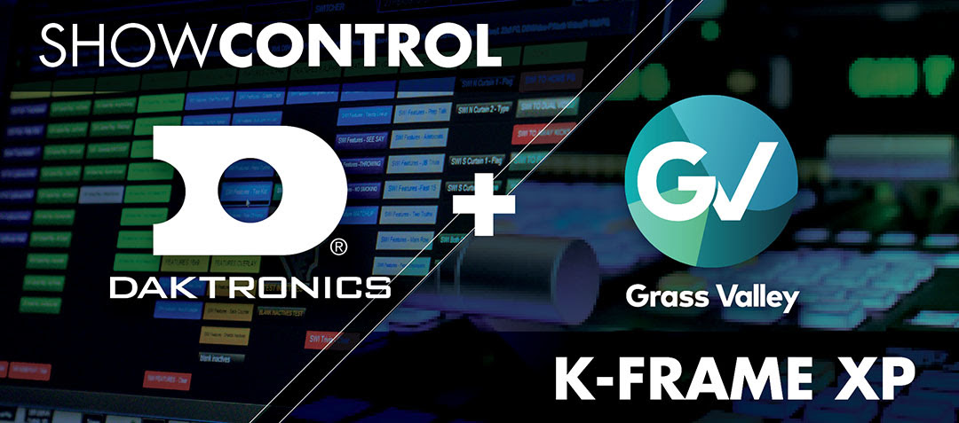 Daktronics and Grass Valley logos.