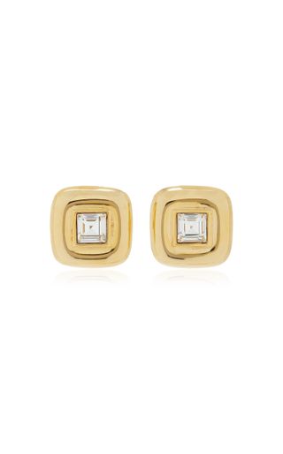 Exclusive 24k Gold-Plated Stone Earrings