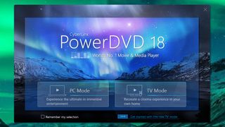 CyberLink PowerDVD 18 startup menu