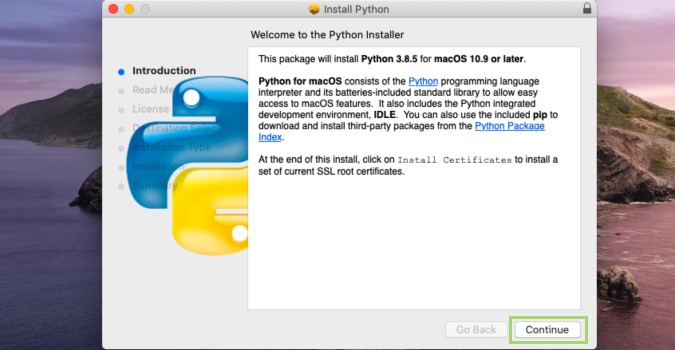 How to install Python on macOS