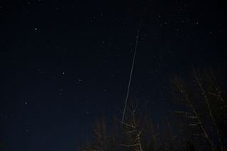 Geminid Meteor Photographed by Daniel Stanyer, December 2011