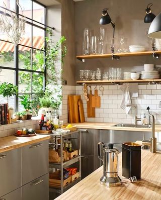 Ikea stainless steel kitchen