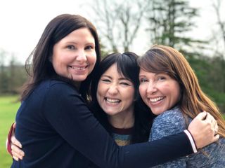 Sister act! KT Tunstall (centre) with her sisters after being reunited on Long Lost Family