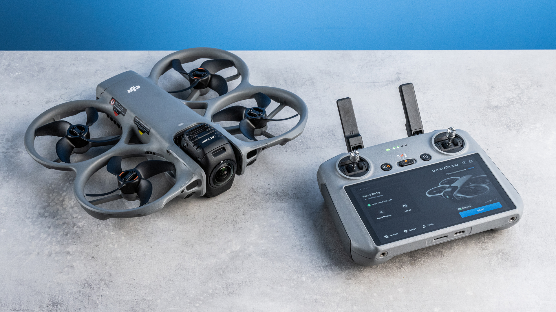 A DJI Avata 360 360-degree drone