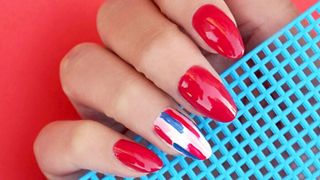 simple 4th of July nail designs by Bellacures