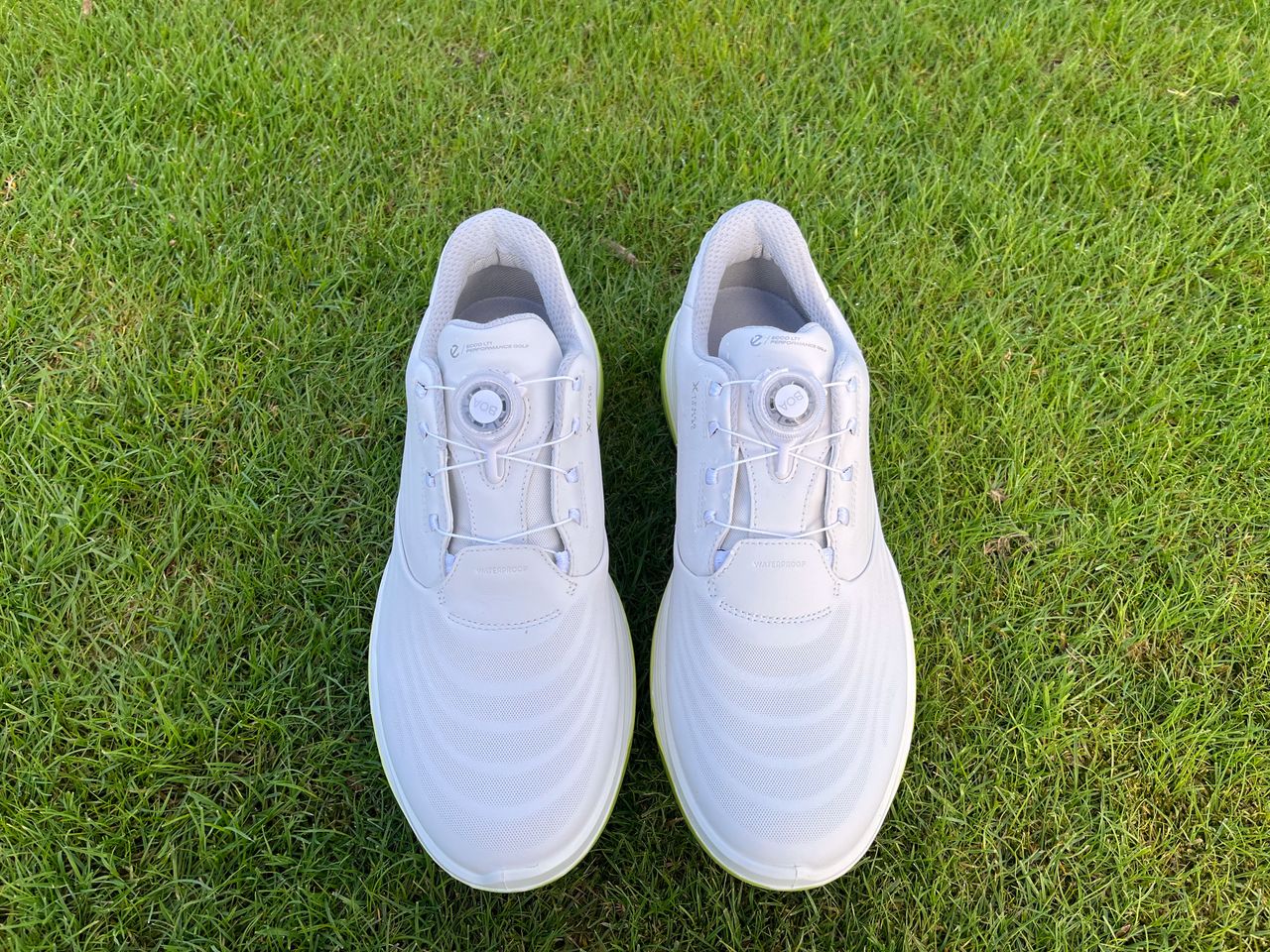 A front view of the Ecco LT1 golf shoe
