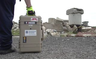 The FINDER device during a May 7, 2015, test in Virginia.