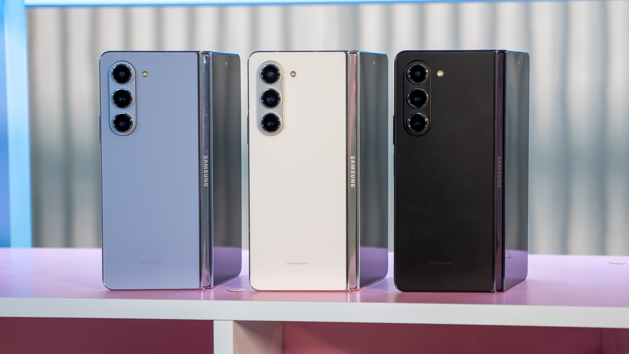 All three Samsung Galaxy Z Fold 5 colorways