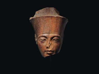 This life-size ancient sculpture depicting the head of King Tut is set to be auctioned by Christie's on July 4. 