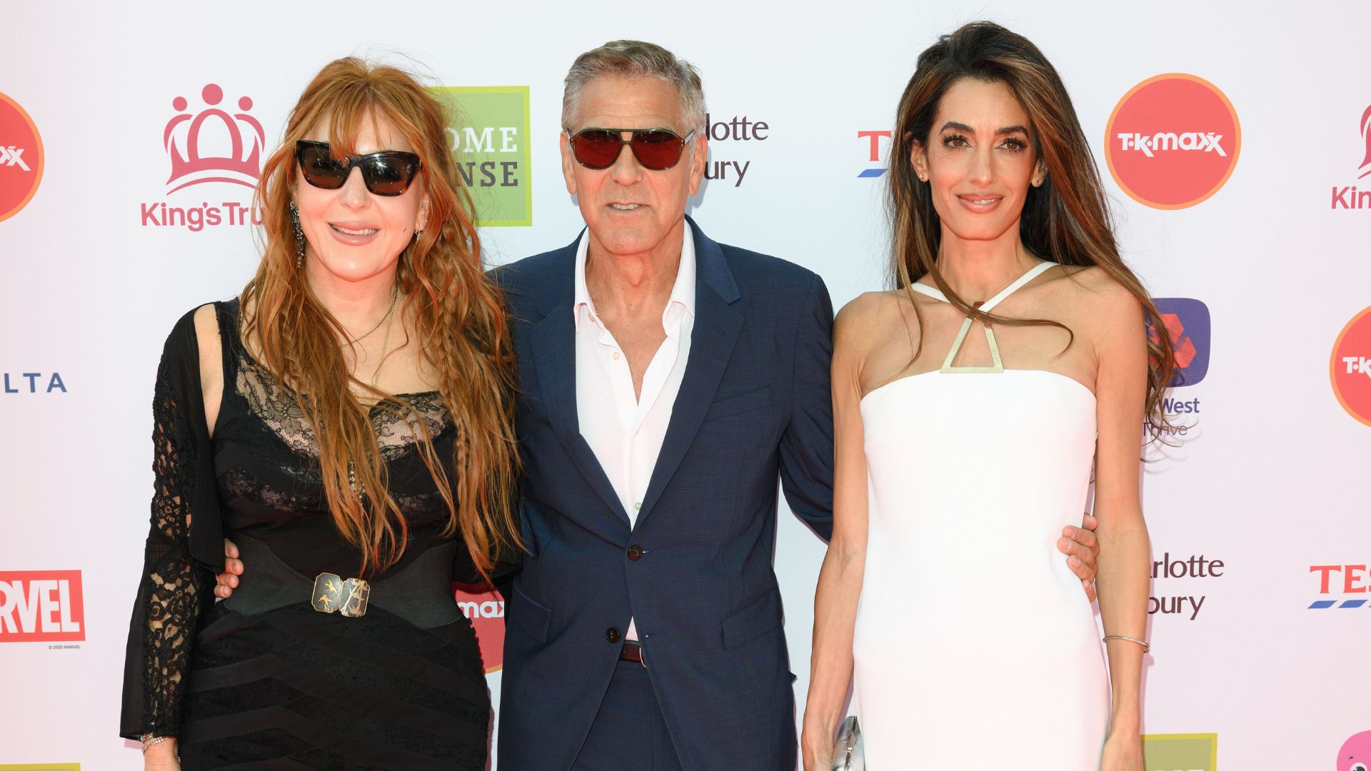 Charlotte Tilbury, George Clooney and Amal Clooney for the King's Trust