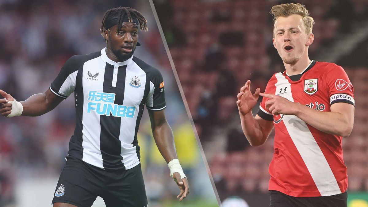 Newcastle United vs Southampton live stream — Allan Saint-Maximin of Newcastle and James Ward-Prowse of Southampton