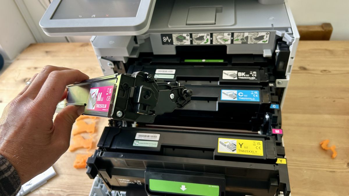 The Brother MFC-L8970CDW in a home office during our tests