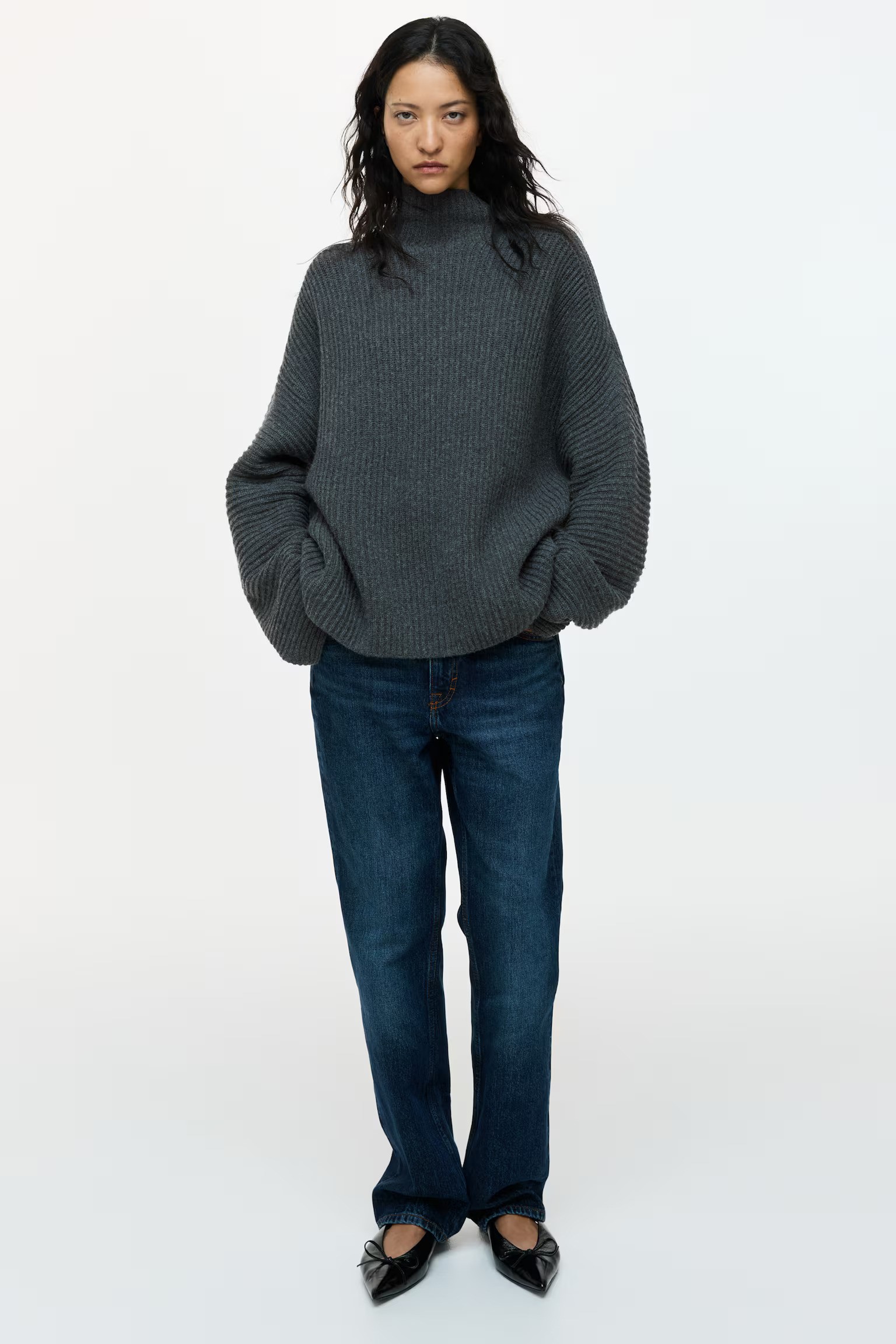 H&amp;amp;M, Rib-Knit Wool-Blend Jumper