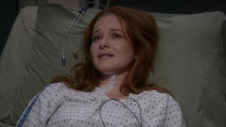 Sarah Drew as April in Grey's Anatomy Season 14x23