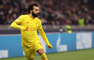 Liverpool’s Mohamed Salah during the UEFA Champions League, Group B match at the San Siro, Milan. Picture date: Tuesday December 7, 2021