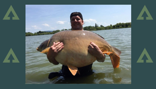 Thomas Krist and the World record carp at 105 lb 13 oz