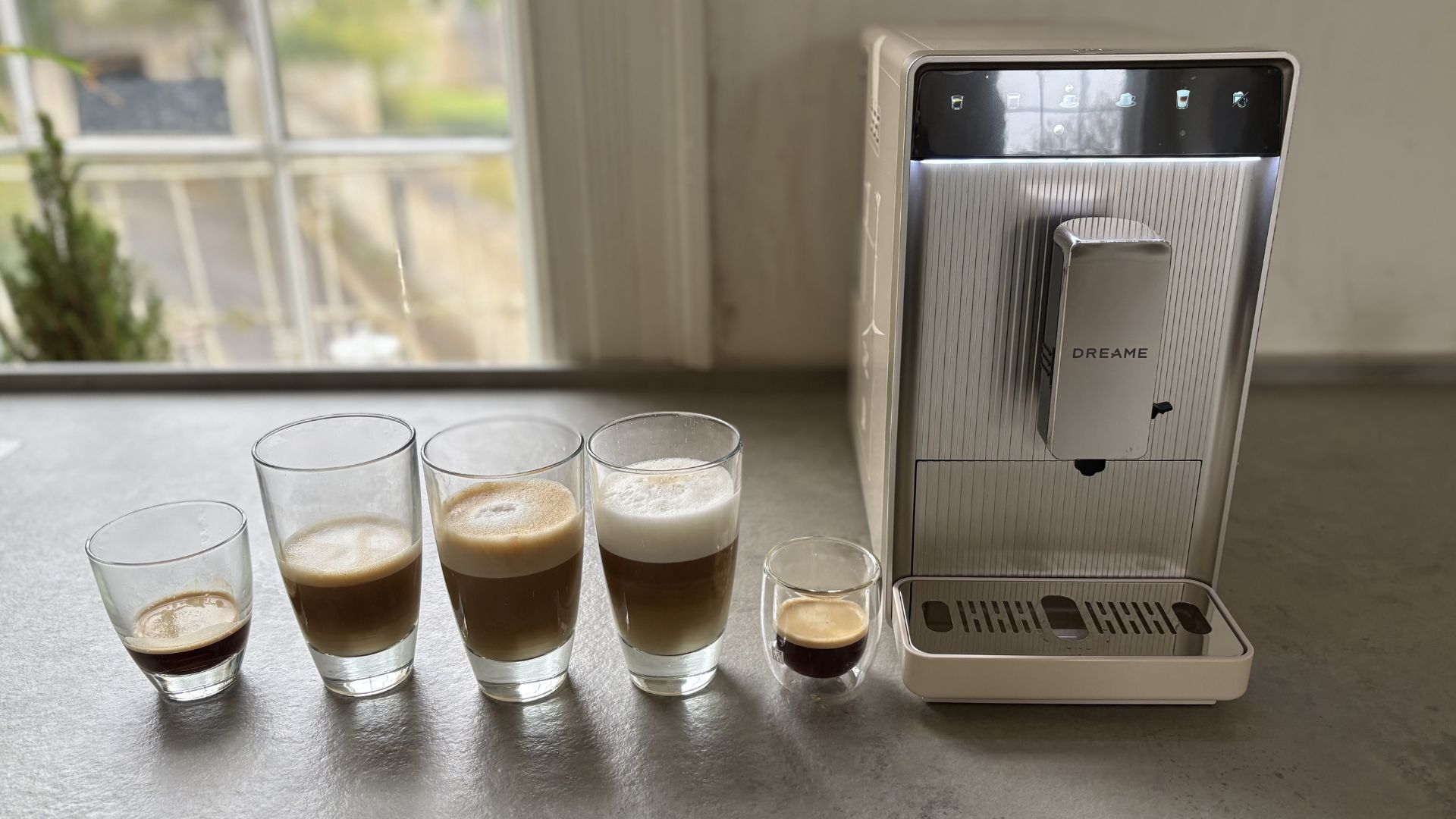 Dreame Ecceluxe Slim Fully Automatic Espresso Machine being tested